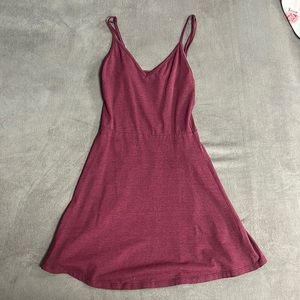 Maroon flowy dress